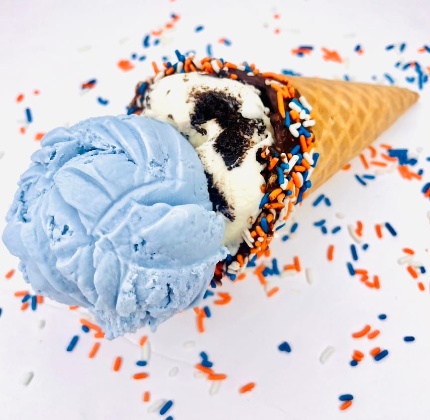 A colorful scoop of Local Creamery ice cream