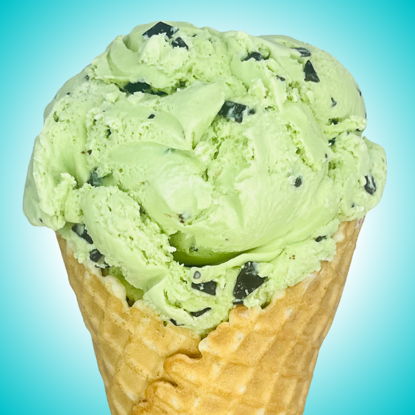 Mint Chip flavor with dark chocolate flakes